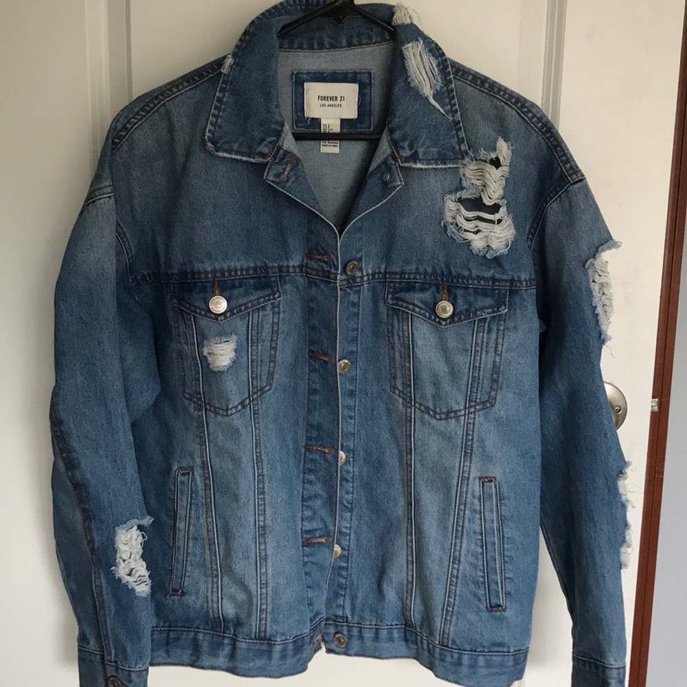 Women’s Distressed Jean jacket
